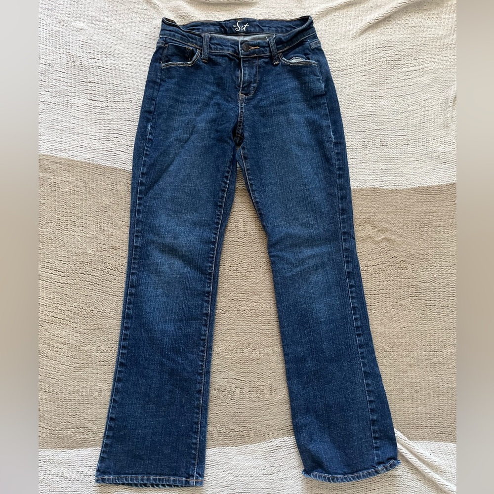 Denim blue jeans